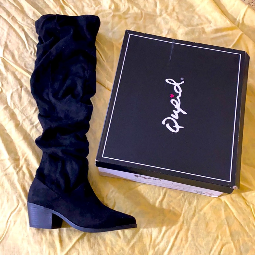 Over the Knee Black Boots